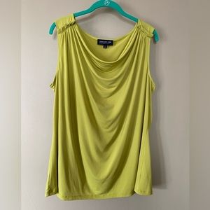 Jones New York lime colored jersey tank